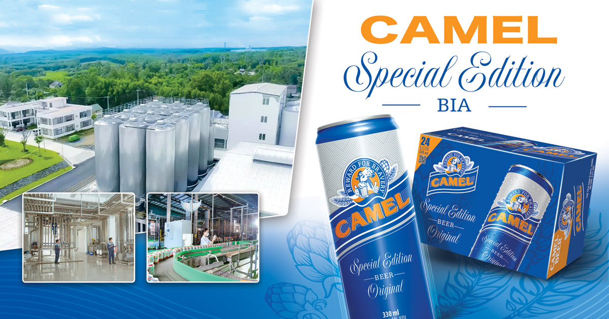 Bất ngờ với sản phẩm bia Camel Special Edition do A&B Vietnam sản xuất và xuất khẩu